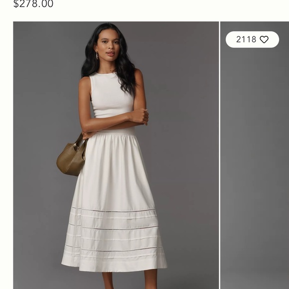 Reformation White Ribbed Top - Picture 4 of 9